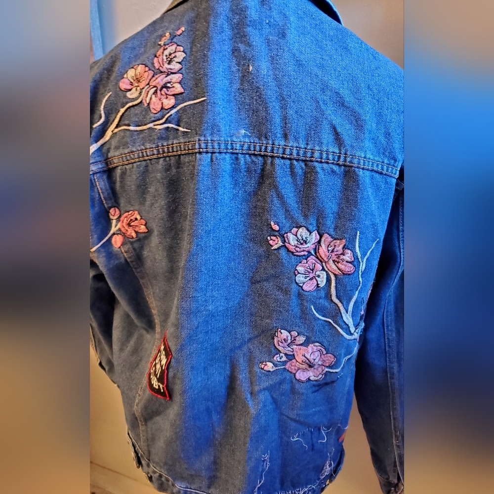 DIY Embroidered Patchwork Jean Jacket - image 7